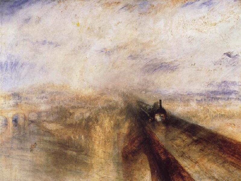 Joseph Mallord William Turner Rain,Steam and Speed The Great Western Railway China oil painting art